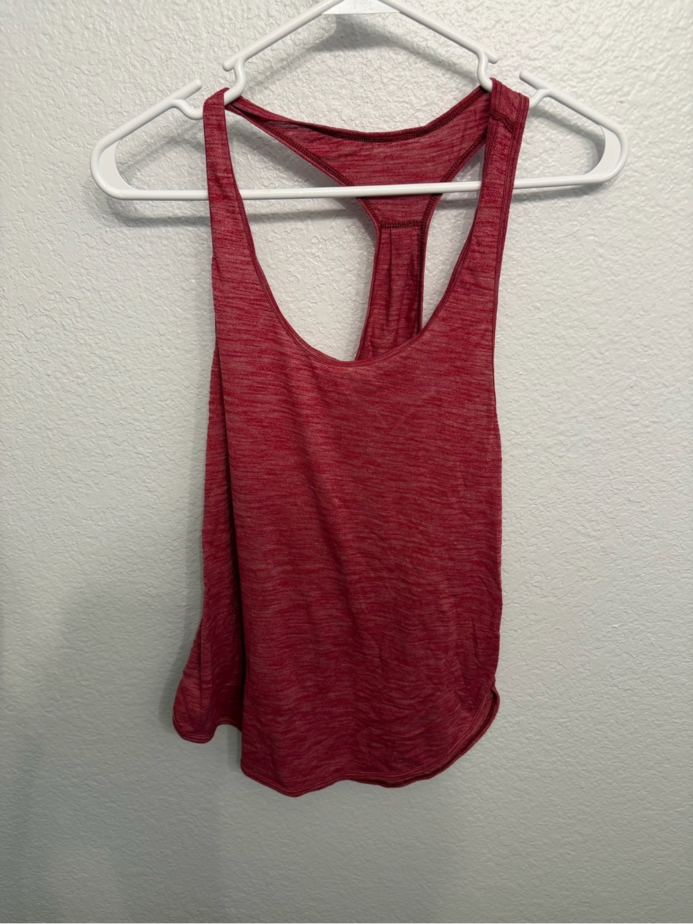 lululemon athletica Heather Red Racerback Tank Top